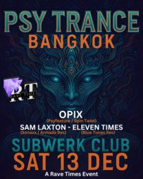 PSY-TRANCE | w/ OPIX (Spin Twist / Psy Feature), by Rave Times · 13 dic 25, 22:00