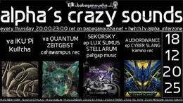 alpha.s crazy sounds: psycore * darkpsy * hitech · 18 Dec 25, 20:00