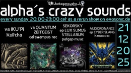 alpha.s crazy sounds: psycore * darkpsy * hitech · 18 Dec 25, 20:00