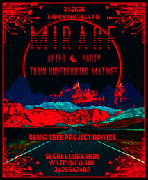 MIRAGE AFTER PARTY // TURIN UNDERGROUND MATINEE // SECRET LOCATION · 4 janv. 26, 04:00