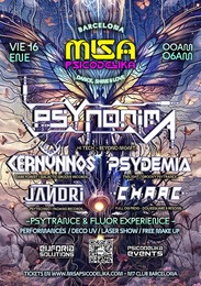 MISA PSICODELIKA BARCELONA - PSYNONIMA - CERNUNNOS - PSYDEMIA - CHAAC - JANDRI · 16 Jan 26, 23:30