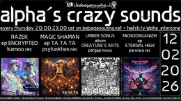 alpha.s crazy sounds: *darkpsy*hitech* · 12 feb 26, 20:00