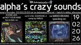 alpha.s crazy sounds: forest*darkpsy*hitech · 19 févr. 26, 20:00