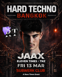 ⛓️HARD TECHNO w/ JAAX (Swarm | fr) | by Rave Times · 13 Mar 26, 22:00