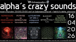 alpha.s crazy sounds · 16 Apr 26, 20:00