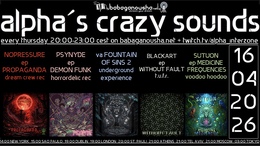 alpha.s crazy sounds · 16 Apr 26, 20:00