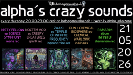 alpha.s crazy sounds: · 21 May 26, 20:00