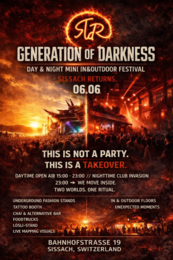 GENERATION OF DARKNESS – Day & Night Mini In&Outdoor Festival · 6 Jun 26, 15:00