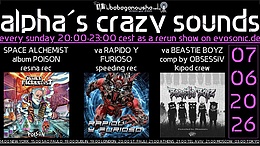 alpha.s crazy sounds: *hitech* · 7 Jun 26, 20:00