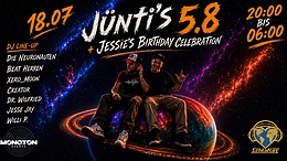 Jünti’s 5.8 & Jesse’s Birthday · 18 Jul 26, 20:00