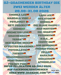 DJ-GOACHESEES BIRTHDAY DIE ZWEI WERDEN ÄLTER · 28 Aug 26, 17:00