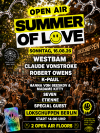 Summer of Love - Open Air · 16.08.26, 14:00