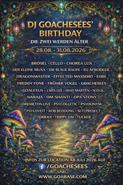 DJ-GOACHESEES BIRTHDAY DIE ZWEI WERDEN ÄLTER · 28.08.26, 17:00