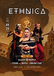 ETHNICA | Conscious Electronic Music | Shanti People and Yekumi Special · 11 Sept 26, 22:00