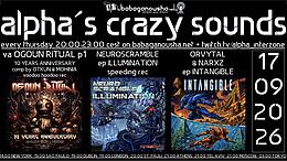alpha.s crazy  sounds: DARKPSY PSYCORE HITECH · 17 Sept 26, 20:00
