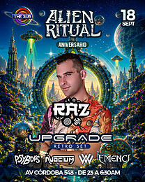 Alien Ritual Aniversario Raz & Upgrade · 18 sept. 26, 23:00