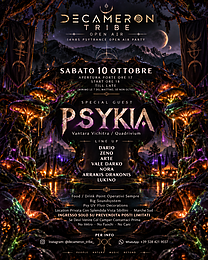 🍂🔱ॐ DECAMERON TRIBE 14HRS PSYTRANCE OPEN AIR PARTY ॐ🔱🍂 Special Guest: PSYKIA · 10 Oct 26, 17:00