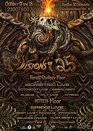 Visions of 25 / 2Floors Forest/Darkpsy + Hitech/Psycore (Schwerin Kantine 30) · 17 Oct 26, 21:00