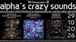 alpha.s crazy sounds: DARKPSY *  HITECH · 29 Oct 26, 20:00
