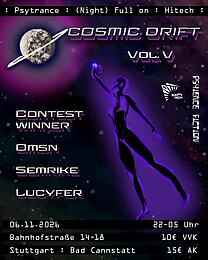 Cosmic Drift Vol. V · 6 Nov 26, 22:00