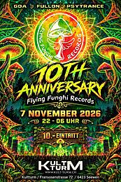 10 years Flying Funghi Records · 7 Nov 26, 22:00
