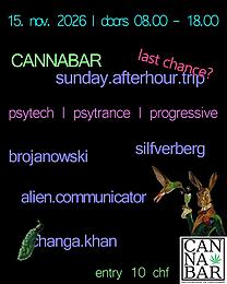 sunday afterhour trip @ cannabar bern · 15 Nov 26, 08:00