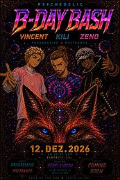 Psychedelic B-Day Bash · 12 Dec 26, 22:00