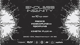 Endless Insanity IV • RADICE, INDACORUNA, RADIRUNA, KINETIK FLUX · 10 abr 27, 22:00