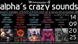 alpha.s crazy sounds · 11 sept. 25, 20:00