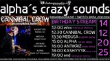 a.c.s.: CANNIBAL CROW birthday steream · 14 dic 25, 12:00