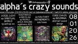 alpha.s crazy sounds: darkpsy * psycore * hitech · 8 Jan 26, 20:00