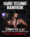 HARD TECHNO w/ KASAT KA (Cult) | by Rave Times · 13 feb 26, 22:00