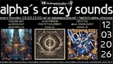 alpha.s crazy sounds: darkpsy - psycore - hitech · 12 mars 26, 20:00