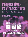 Progressive psytrance party · 13 Mar 26, 21:00