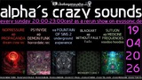 alpha.s crazy sounds: darkpsy - psycore - hitech · 19 Apr 26, 20:00