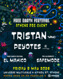 Free Earth Festival Pre-Event in Athens with Tristan (Nano Rec) · 8 May 26, 22:00