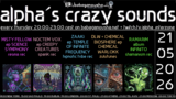 alpha.s crazy sounds: DARKPSY & HITECH · 21 May 26, 20:00