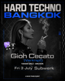 HARD TECHNO w/ Gioh Cecato (Verknipt) | by Rave Times · 3 jul 26, 22:00