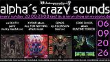 alpha.s crazy sounds: DARKPSY  EXPERIMENTAL PSYCORE  HITECH · 6 Sept 26, 20:00