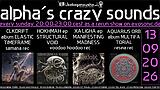 alpha.s crazy sounds: DARKPSY  PSYCORE  HITECH · 13 sept. 26, 20:00