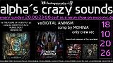 alpha.s crazy sounds: DARKPSY * HITECH * PSYCORE * EXPERIMENTAL · 18 Oct 26, 20:00