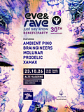 eve&rave Benefizparty 2026 · 23.10.26, 18:30